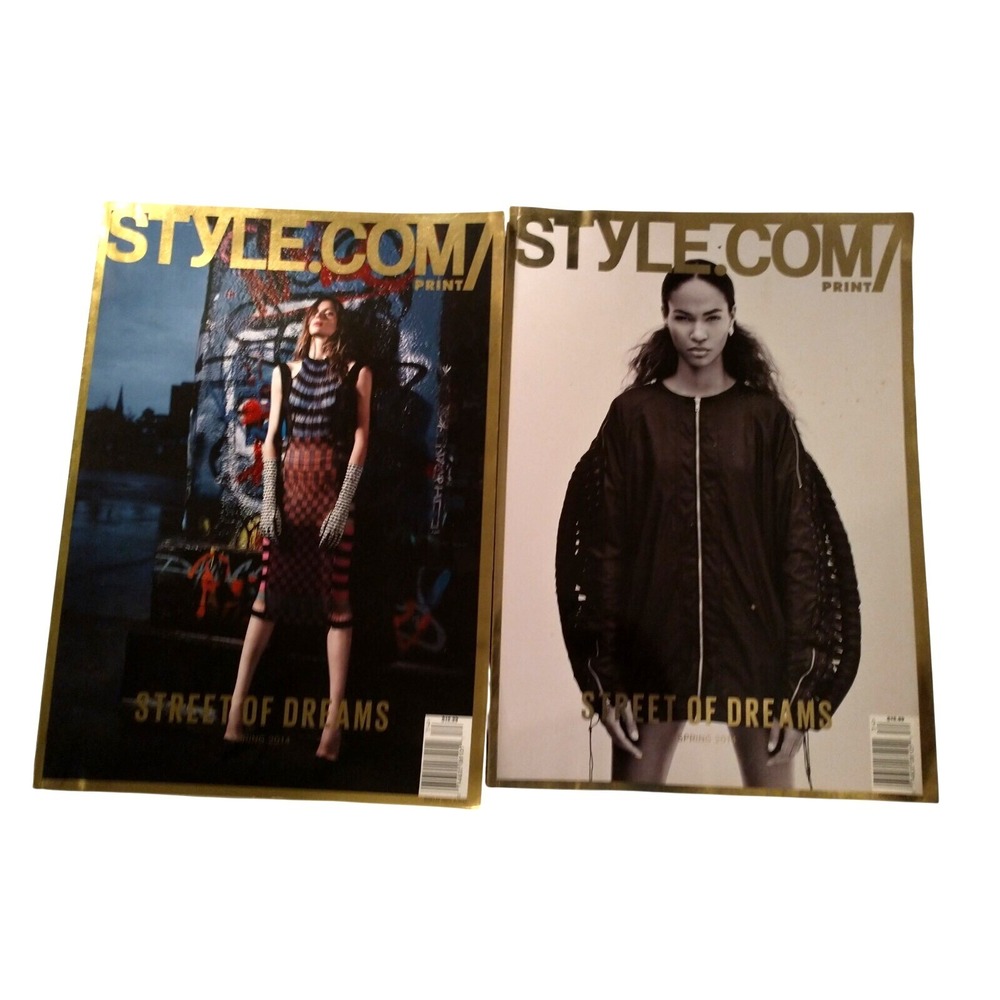Style.com Print Magazine Spring 2014 Street of Dreams Runway Fashion 2 Issues